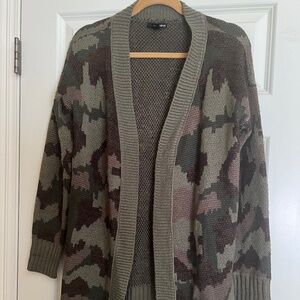 Aqua Camo Cardigan
